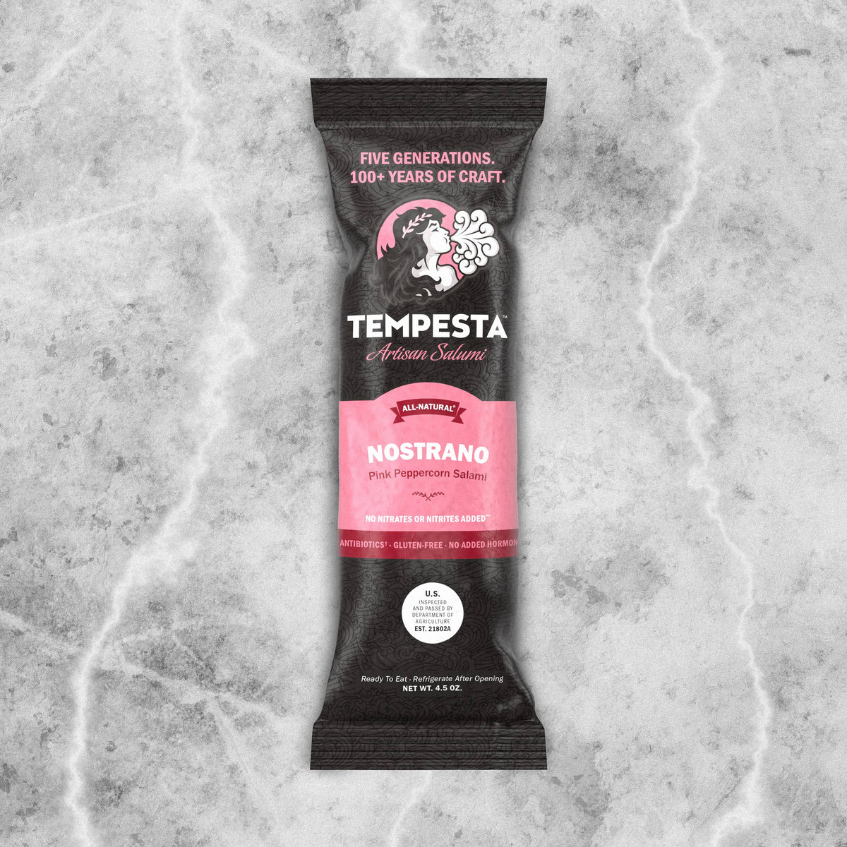 Tempesta Artisan Salumi - Nostrano (Pink Peppercorn Salami): 12/4.5oz