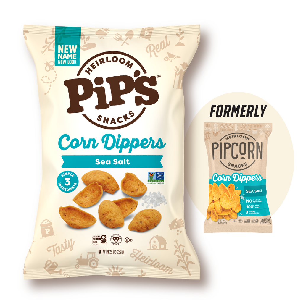 Pip's Heirloom Snacks - Sea Salt Corn Dippers 9.25 Oz