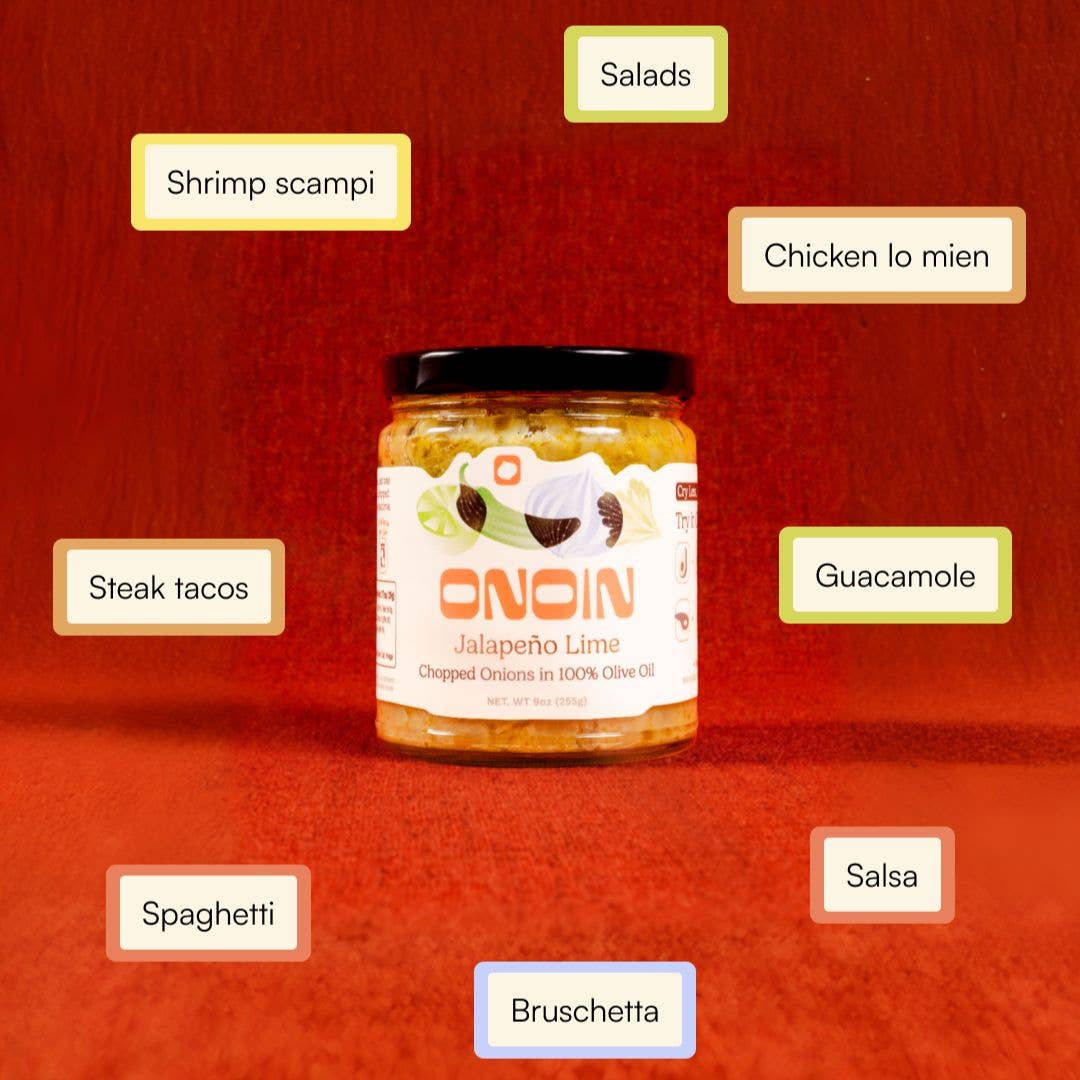ONOIN - Jalapeño Lime Chopped Onions - Gourmet Condiment & Sauce