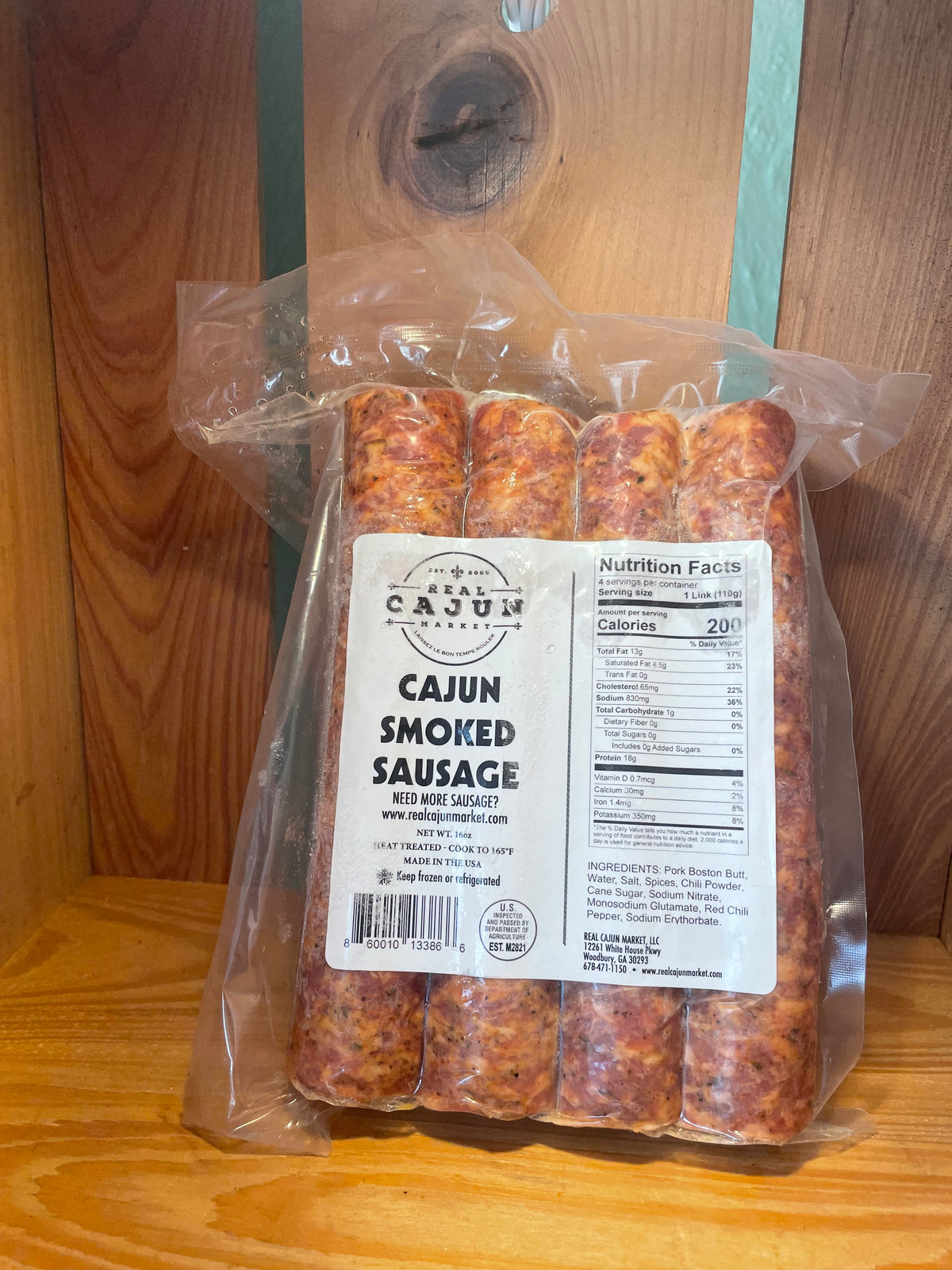 Real Cajun- Cajun Smoked Sausage