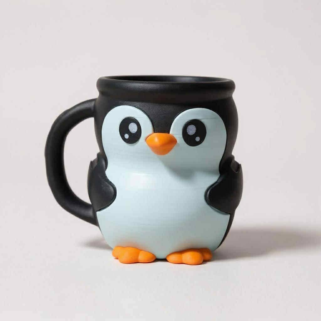 Penguin Ice Cream Pint Holder -  Loops And Layers