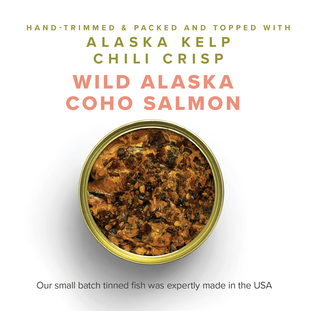 Shelf Break - Kelp Chili Crisp Wild Alaska Coho Salmon 3.9oz Can