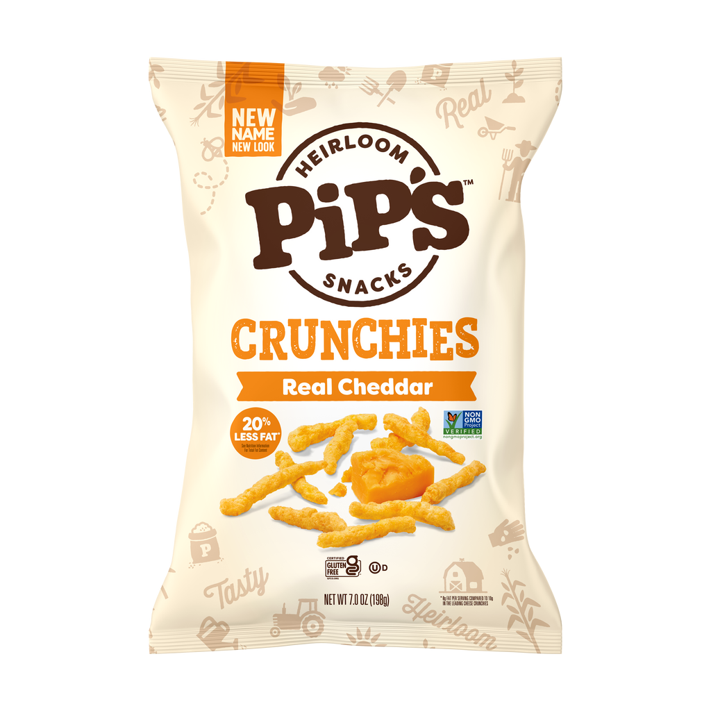 Cheddar Crunchies, 7.0oz- Pip's Heirloom Snacks