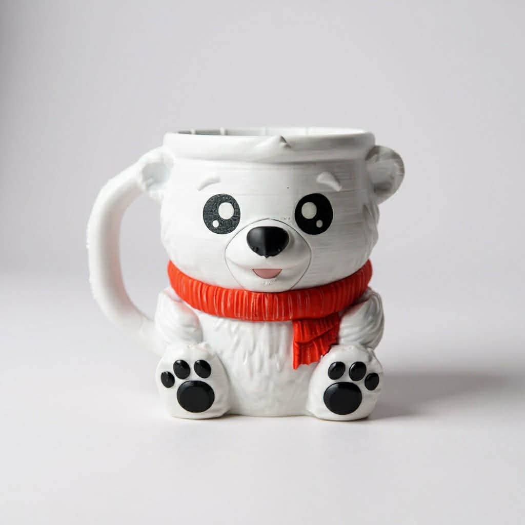 Polar Bear Ice Cream Pint Holder-  Loops And Layers
