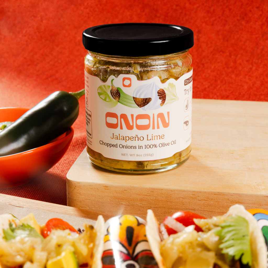 ONOIN - Jalapeño Lime Chopped Onions - Gourmet Condiment & Sauce