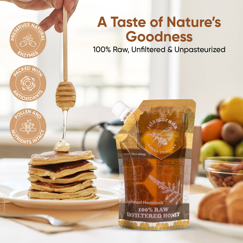 Islamorada Honey Company - Hardwood Hammock Honey 16oz Pouch