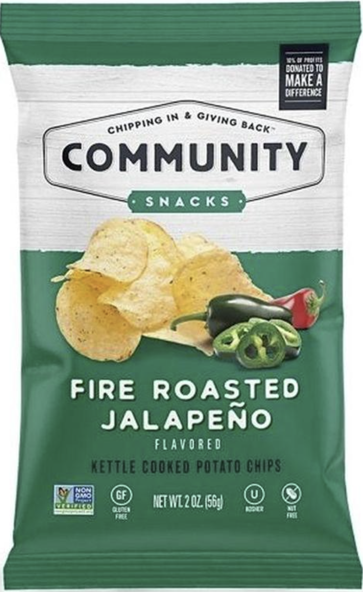 Community Fire Roasted Jalapeno Chips