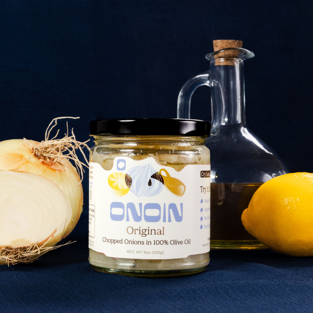 ONOIN - Chopped Onions in Olive Oil -  Gourmet Condiment & Sauce