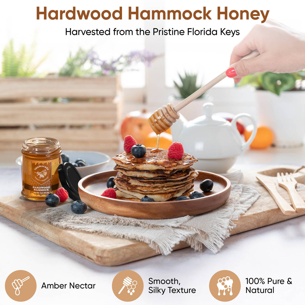 Islamorada Honey Company - Hardwood Hammock Honey - 3oz Jar