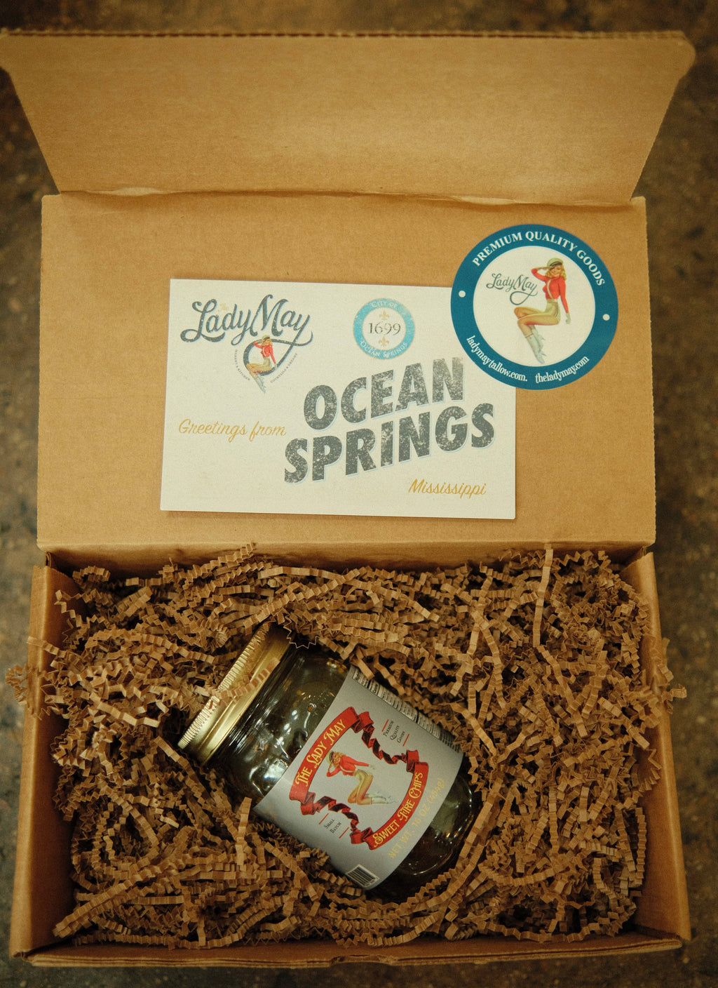 May's Market @ TLM - Sweet Fire Pickle Slices - Sweet & Spicy Chips | Small Batch Restaurant Made | Lady May - 16oz