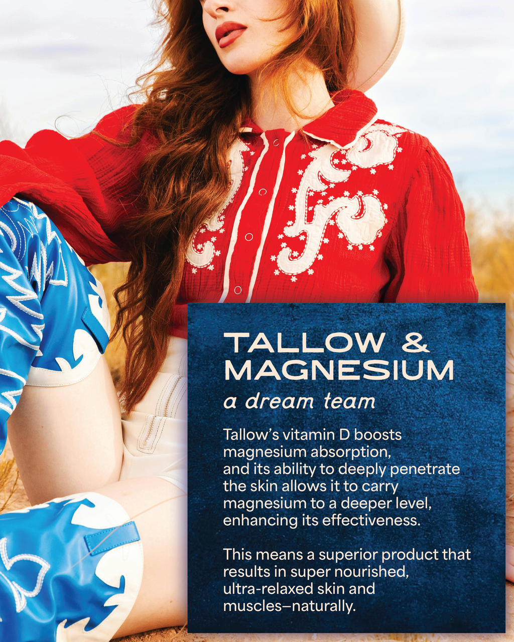 Darlin' Skincare - Magnesium Lavender Tallow Cream 4oz - Sleep, Sore Muscles