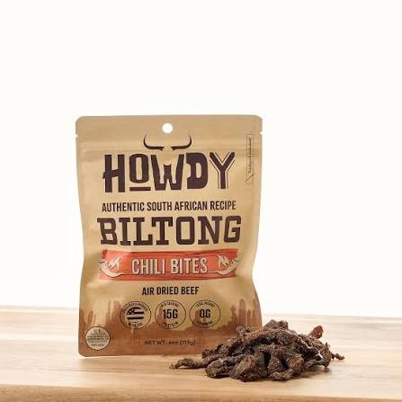 Howdy: Biltong- Chili Bites 4oz