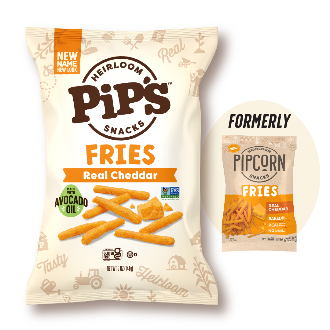 Pip's Heirloom Snacks - Cheddar Fries, 5oz