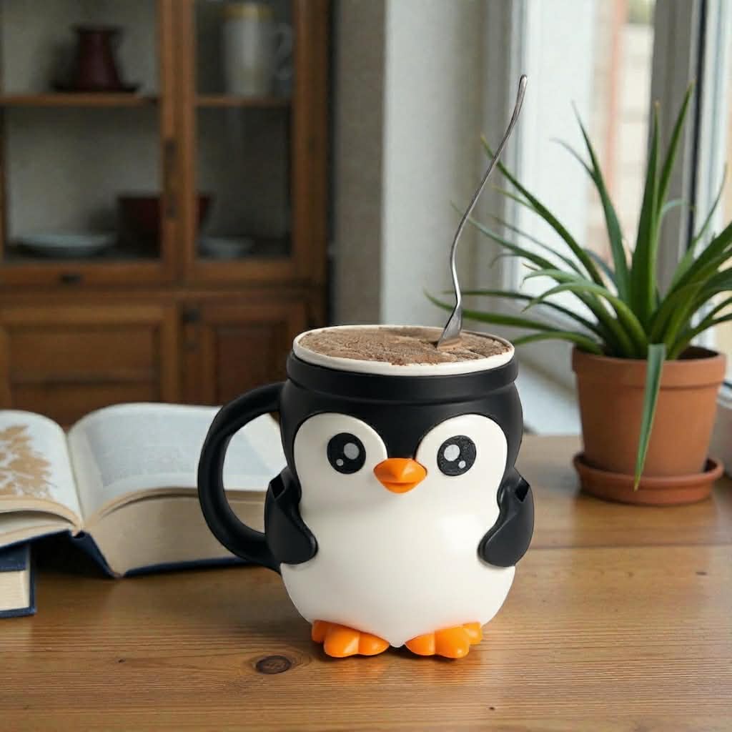 Penguin Ice Cream Pint Holder -  Loops And Layers