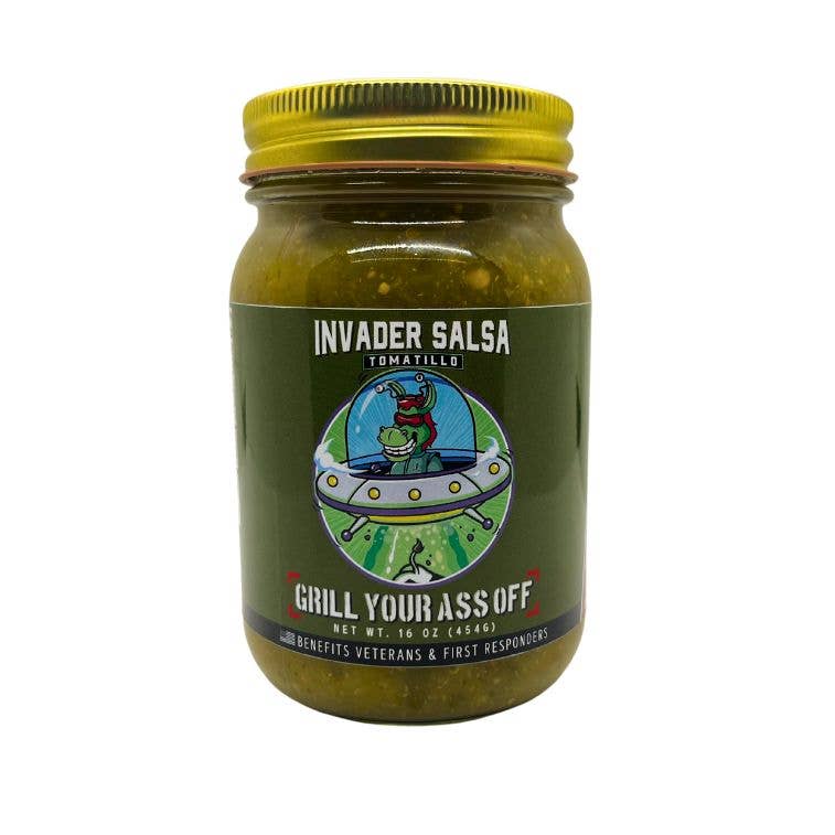Grill Your Ass Off - Invader Tomatillo Salsa