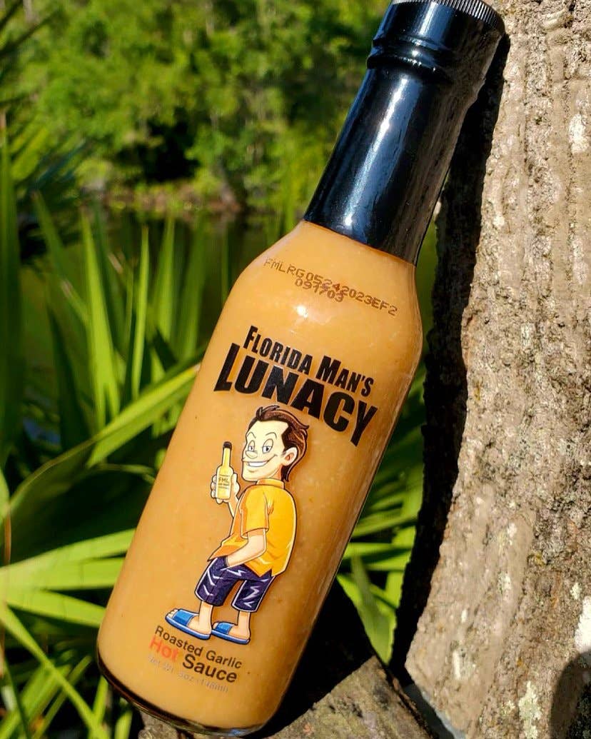 Florida Man's Lunacy - Florida Man's Lunacy Roasted Garlic Hot Sauce