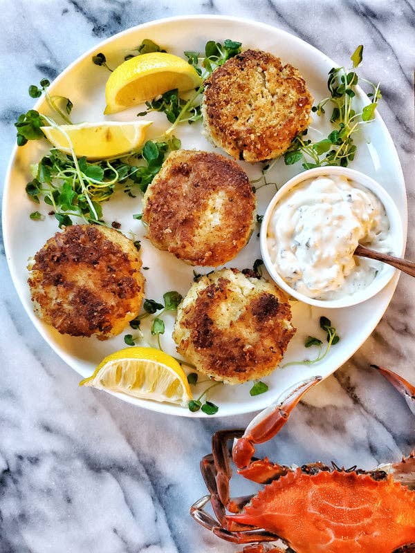 Jumbo Crab Cakes - Cooked