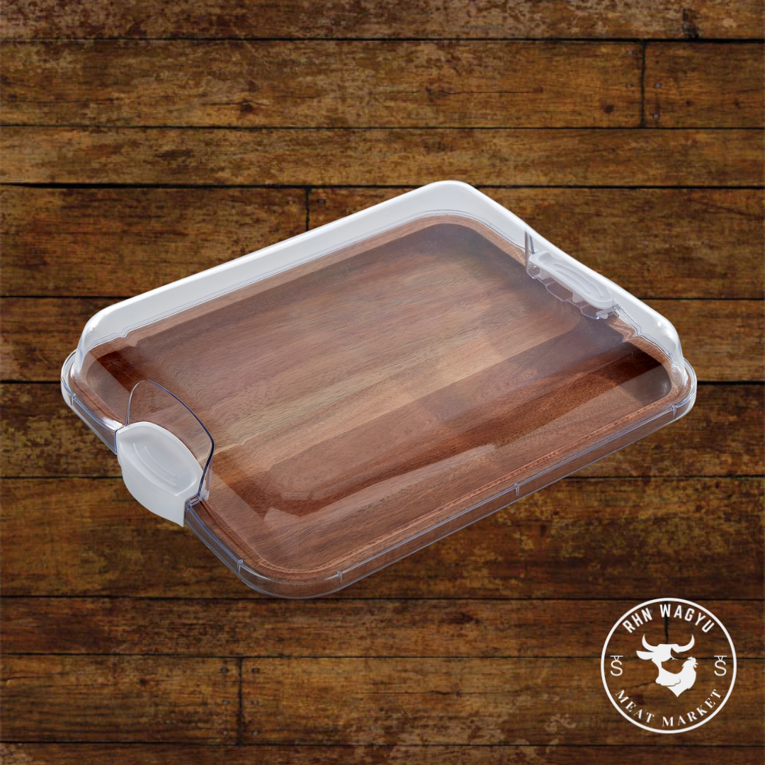 Farberware Acacia Cutting Board with white handles