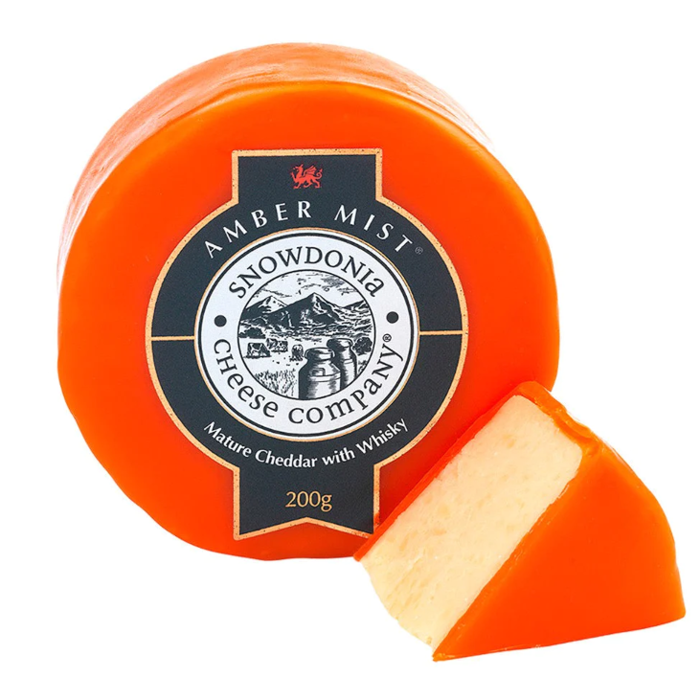 Snowdonia Amber Mist - Mature Cheddar with Whiskey