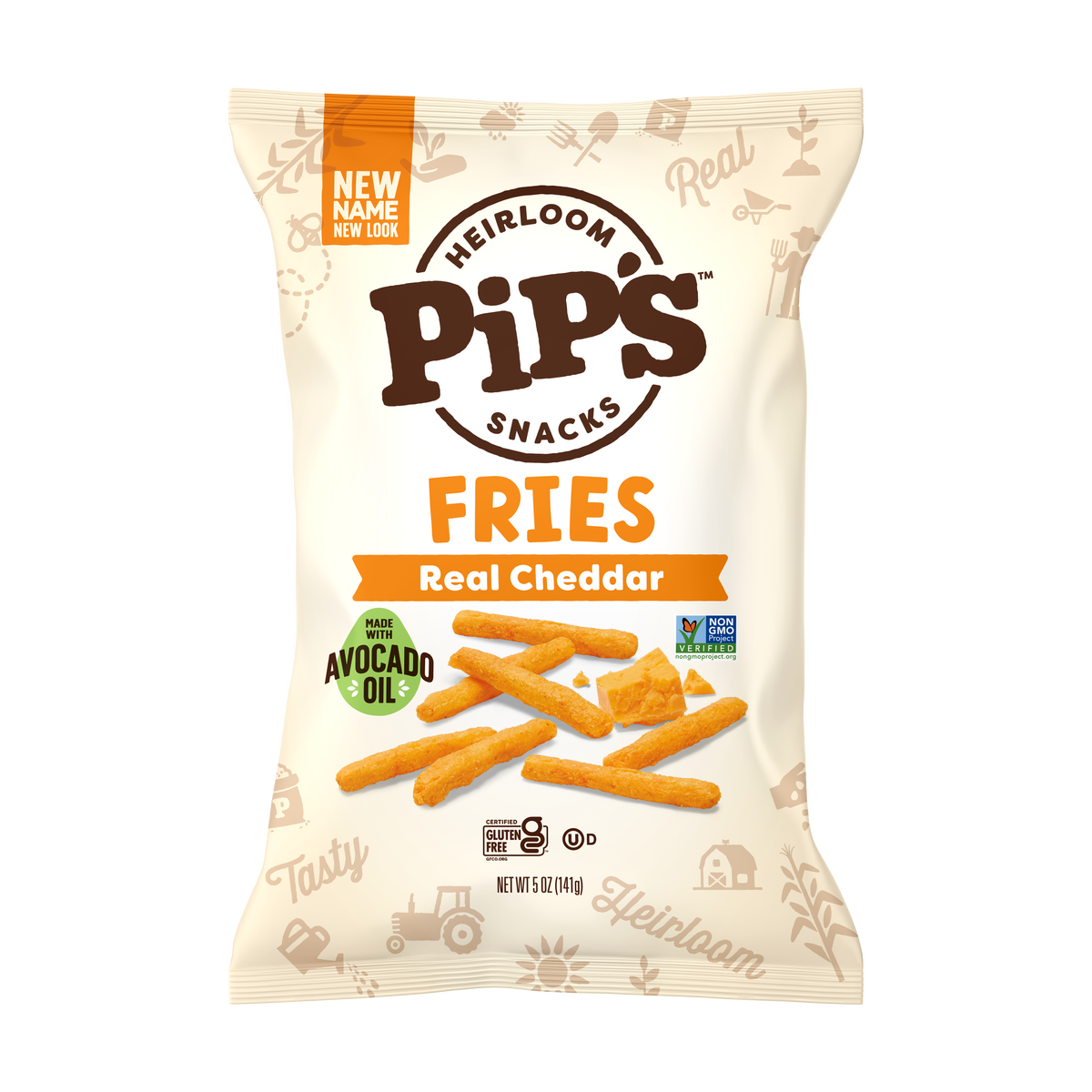 Pip's Heirloom Snacks - Cheddar Fries, 5oz