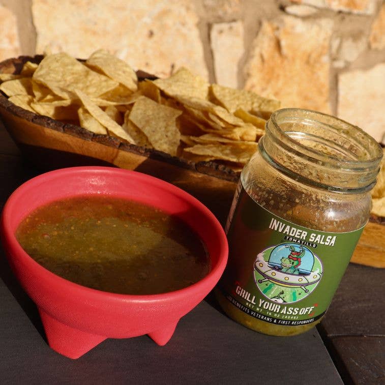 Grill Your Ass Off - Invader Tomatillo Salsa