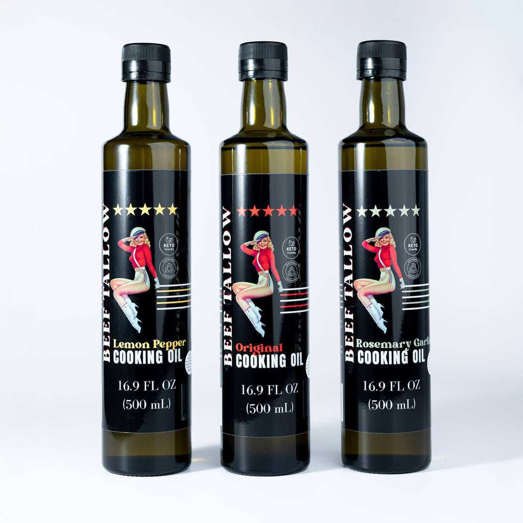 May's Market @ TLM - Premium Grass-Fed Beef Tallow Cooking Oil - Flavor: Original
